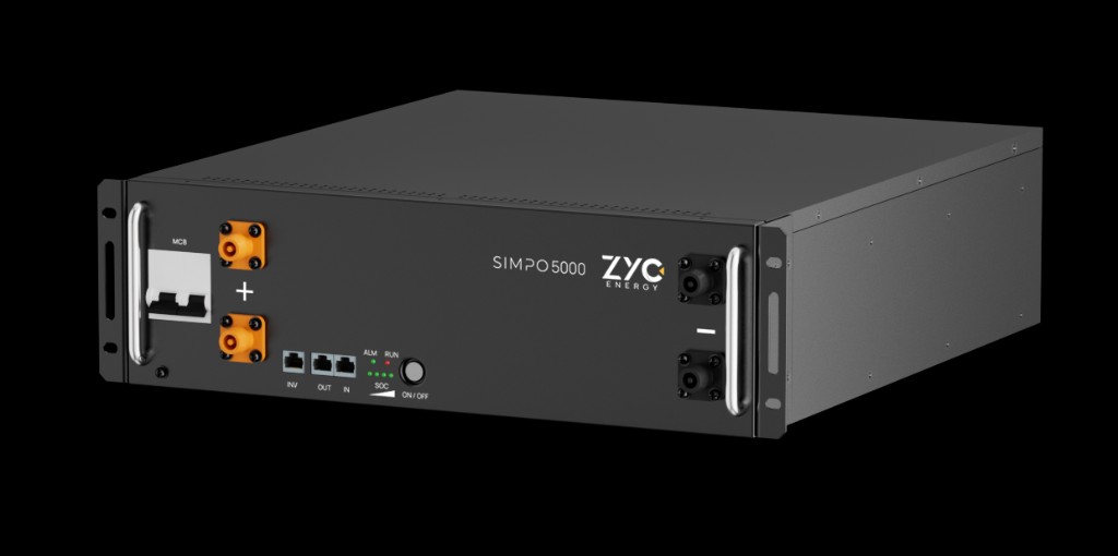 SIMPO-5000 rack battery module